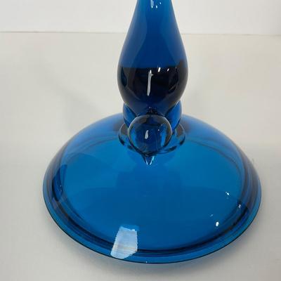 -166- VIKING | Mid Century Bluenique Long Tail | Candy Dish