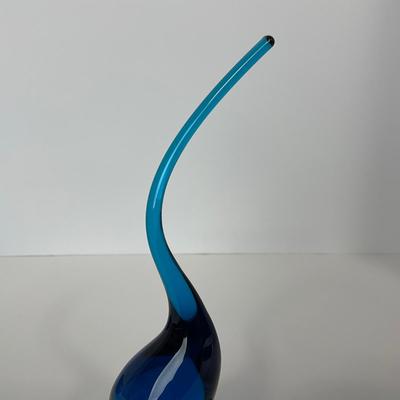 -166- VIKING | Mid Century Bluenique Long Tail | Candy Dish