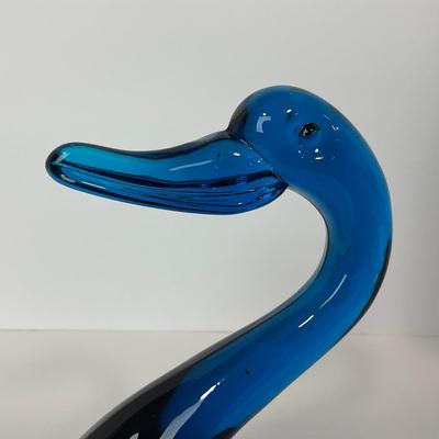 -167- VIKING | Mid Century Epic Bluenique  Duck | Curved Neck