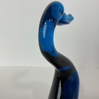 -167- VIKING | Mid Century Epic Bluenique  Duck | Curved Neck
