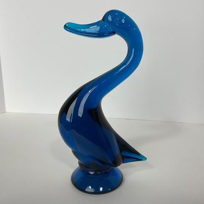 -167- VIKING | Mid Century Epic Bluenique  Duck | Curved Neck
