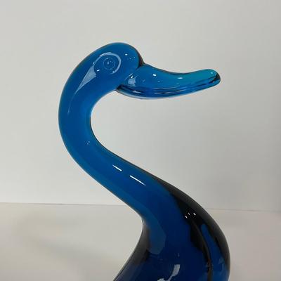 -167- VIKING | Mid Century Epic Bluenique  Duck | Curved Neck