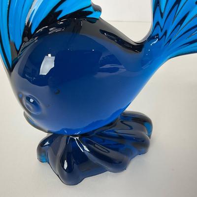-168- VIKING | Mid Century Epic Bluenique Angel Fish