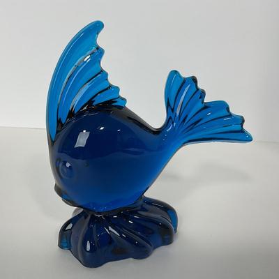 -168- VIKING | Mid Century Epic Bluenique Angel Fish