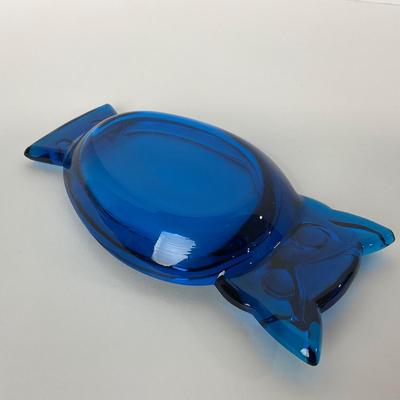 -169- VIKING | Mid Century Bluenique Owl Ash Tray