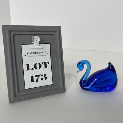 -173- PILGRIM | Blue Swan Paperweight