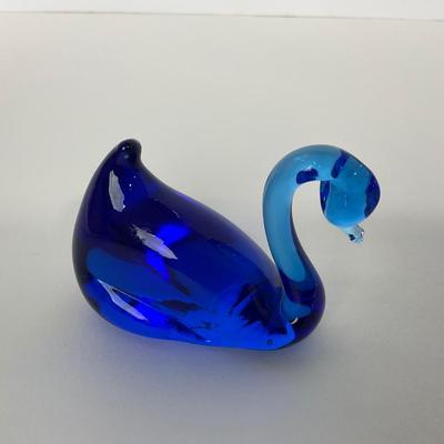 -173- PILGRIM | Blue Swan Paperweight