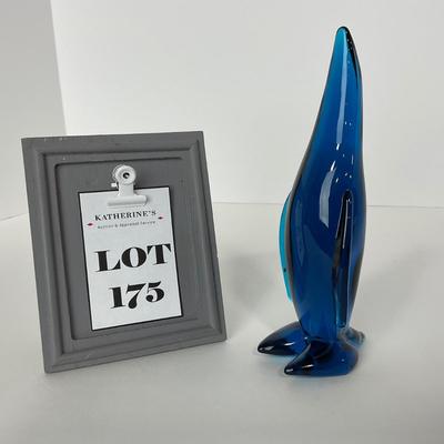 -175- VIKING | Mid Century Blue Penguin Figure
