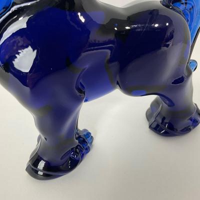 -177- LONGABERGER | Heisey Mosser Cobalt Blue Marked Clydesdale