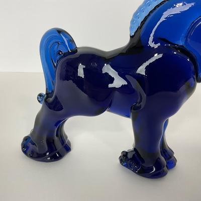 -177- LONGABERGER | Heisey Mosser Cobalt Blue Marked Clydesdale