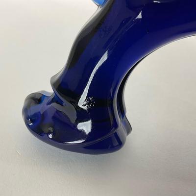 -177- LONGABERGER | Heisey Mosser Cobalt Blue Marked Clydesdale