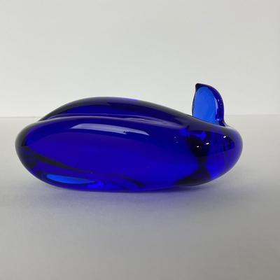 -182- PILGRIM | Viking Glass Blue Whale Paperweight