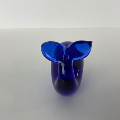 -182- PILGRIM | Viking Glass Blue Whale Paperweight