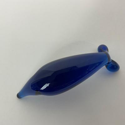 -183- RAINBOW GLASS CO. | Blue Minimalist Dolphin