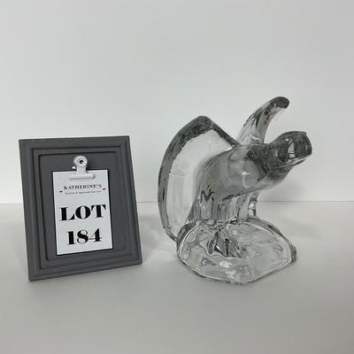 -184- CAMBRIDGE | Clear Glass Eagle Bookend