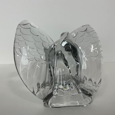 -184- CAMBRIDGE | Clear Glass Eagle Bookend