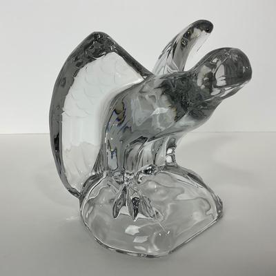 -184- CAMBRIDGE | Clear Glass Eagle Bookend