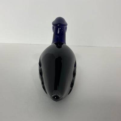 -186- HEISEY | By Imperial Marked Cobalt Blue Wood Duck