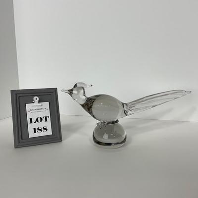-188- TIFFIN | Clear Glass Pheasant