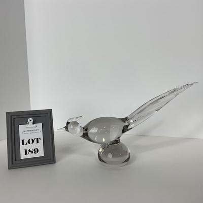 -189- TIFFIN | Clear Glass Pheasant