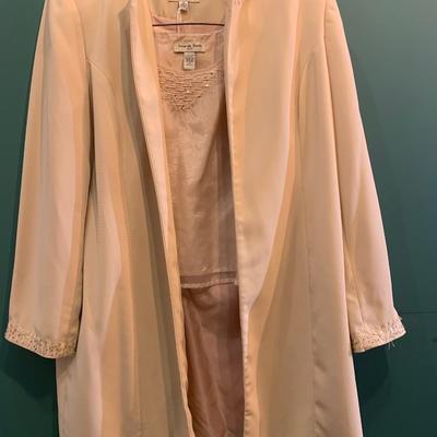 Radiate in Beige: Amanda Smith Size 14 Sequin Shell and Blazer Set