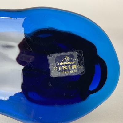 -192- VIKING | Mid Century Blue Crouching Rabbit | Sticker