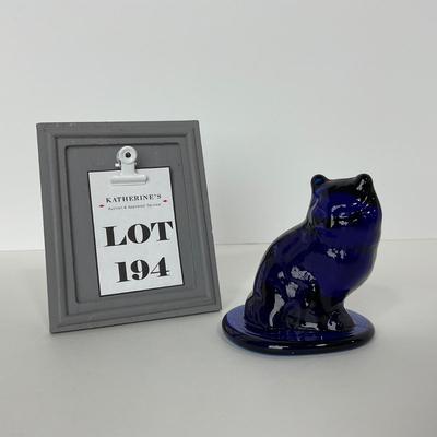 -194- VIKING | Mid Century Blue Cat | Sticker