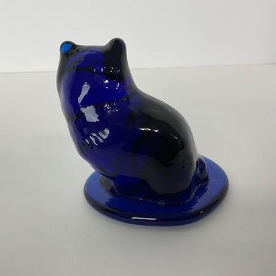 -194- VIKING | Mid Century Blue Cat | Sticker
