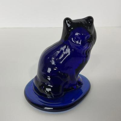 -194- VIKING | Mid Century Blue Cat | Sticker