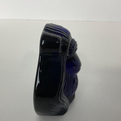 -195- VIKING | See No Evil Blue Monkey | Paperweight