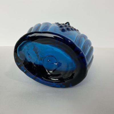 -199- VIKING | Rainbow Glass Co. Blue Owl Vase
