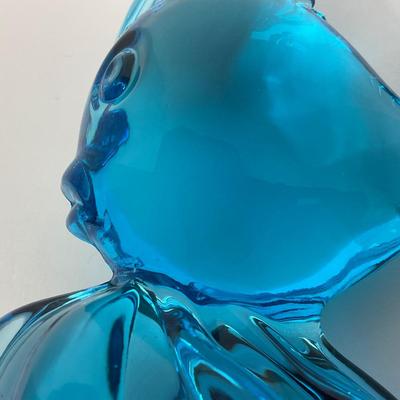 -204- VIKING | Mid Century Epic Light Blue Angel Fish