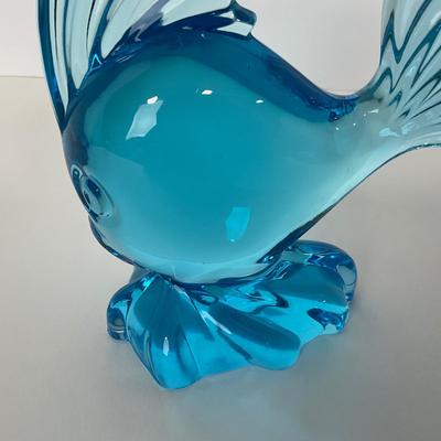 -204- VIKING | Mid Century Epic Light Blue Angel Fish