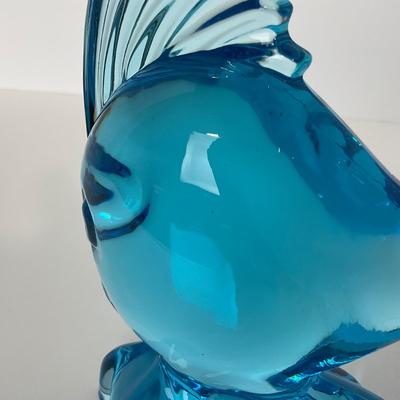 -204- VIKING | Mid Century Epic Light Blue Angel Fish