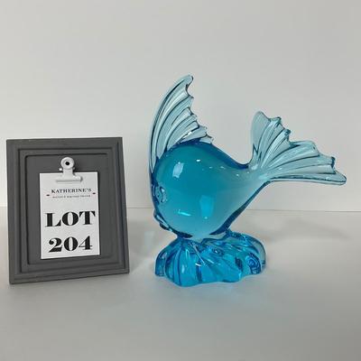 -204- VIKING | Mid Century Epic Light Blue Angel Fish