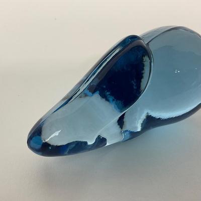 -208- FOSTORIA | Marked Ice Blue Glass Rabbit
