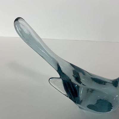 -209- FENTON | Marked Ice Blue Happiness Bird Long tail