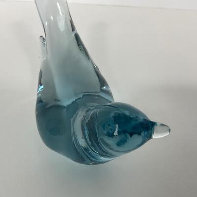 -209- FENTON | Marked Ice Blue Happiness Bird Long tail