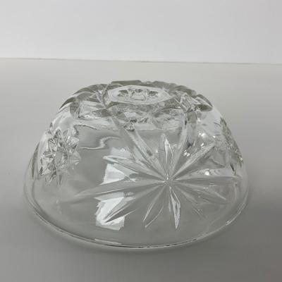 -215- ANCHOR HOCKING | Early American Precut Star Of David Dish With Lid