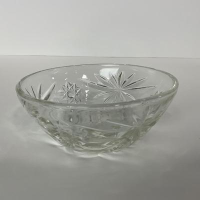 -215- ANCHOR HOCKING | Early American Precut Star Of David Dish With Lid