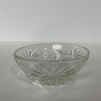 -215- ANCHOR HOCKING | Early American Precut Star Of David Dish With Lid