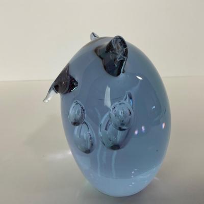 -219- UNMARKED | Heavy Mid Century Purple Owl
