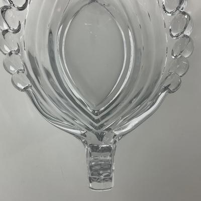 -220- DUNCAN MILLER | Crystal Viking Ship Serving Bowl