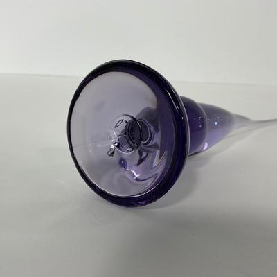 -222- VIKING | Mid Century Purple Long Tail Bird