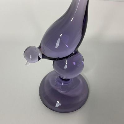 -222- VIKING | Mid Century Purple Long Tail Bird