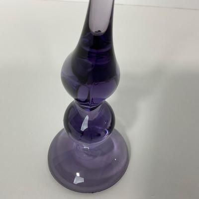 -222- VIKING | Mid Century Purple Long Tail Bird