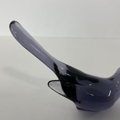 -223- FENTON | Marked Purple Happiness Bird Long Tail
