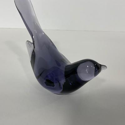 -223- FENTON | Marked Purple Happiness Bird Long Tail