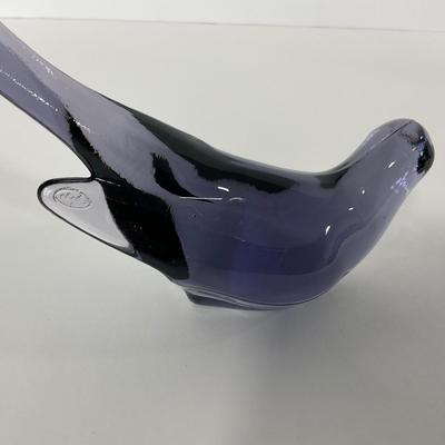 -223- FENTON | Marked Purple Happiness Bird Long Tail