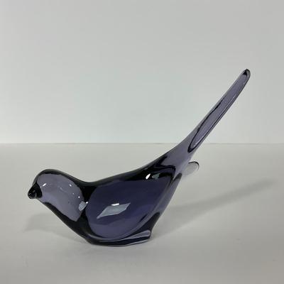 -223- FENTON | Marked Purple Happiness Bird Long Tail